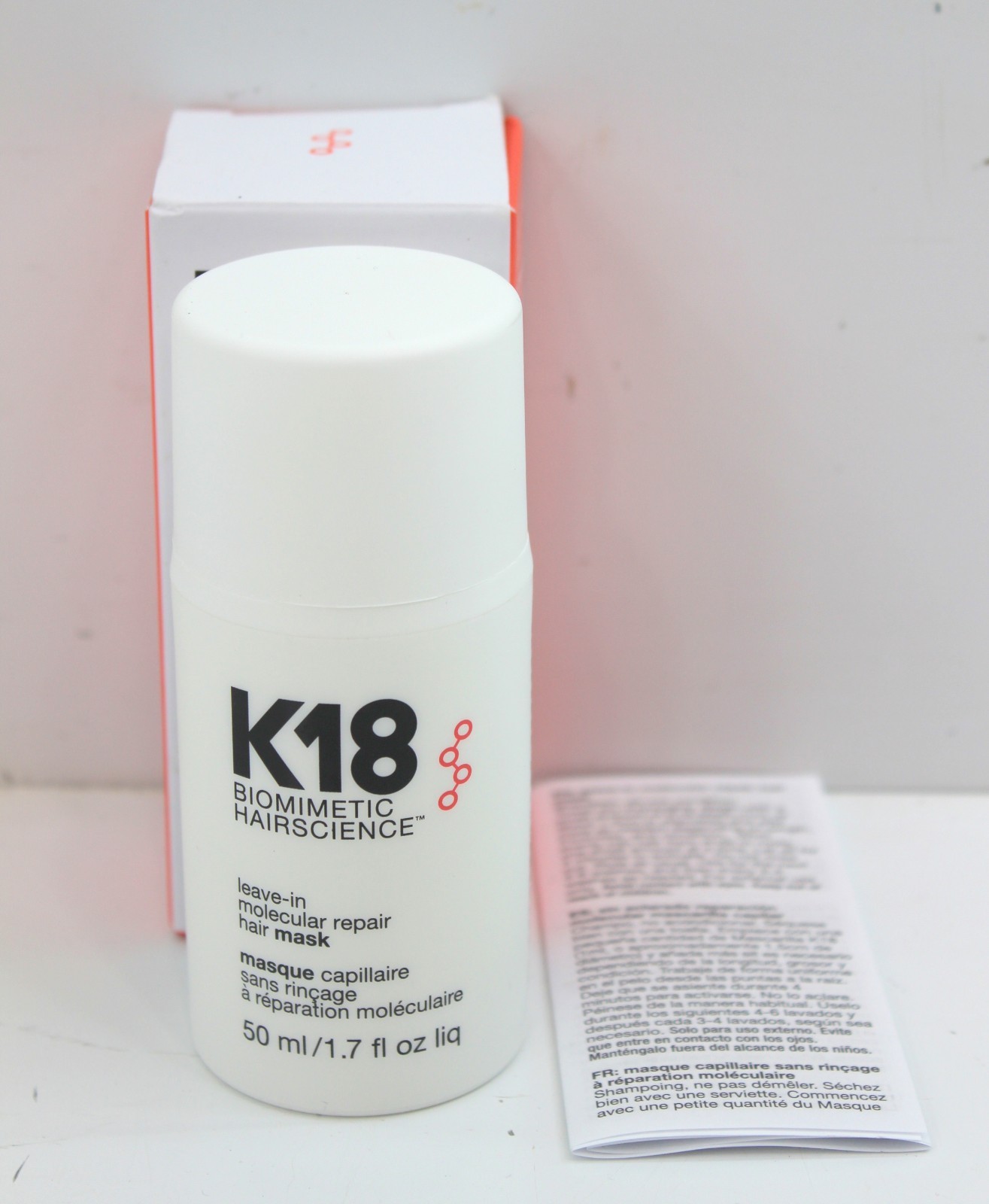 K18 Biomimetic Hairscience Leave-In Molecular Repair Hair Mask 1.7 oz