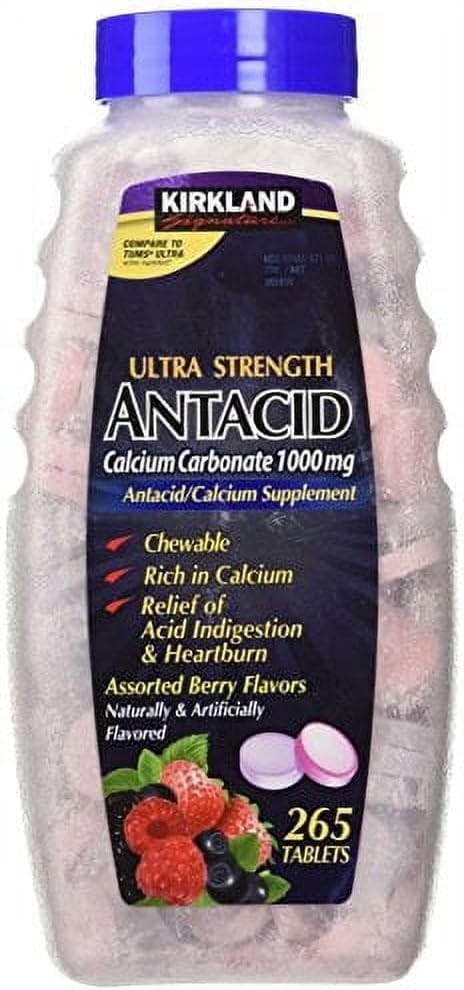 Signature Ultra Strength Calcium Carbonate Antacid – Assorted Berry Flavors, …