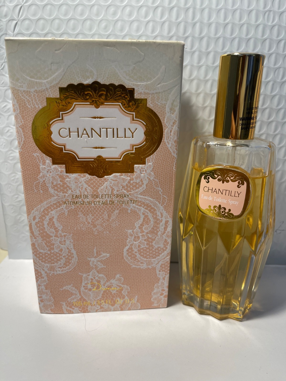 Chantilly for Women by Dana 3.5 Oz EDT Spray Personal Fragrance 3.4 Oz as show