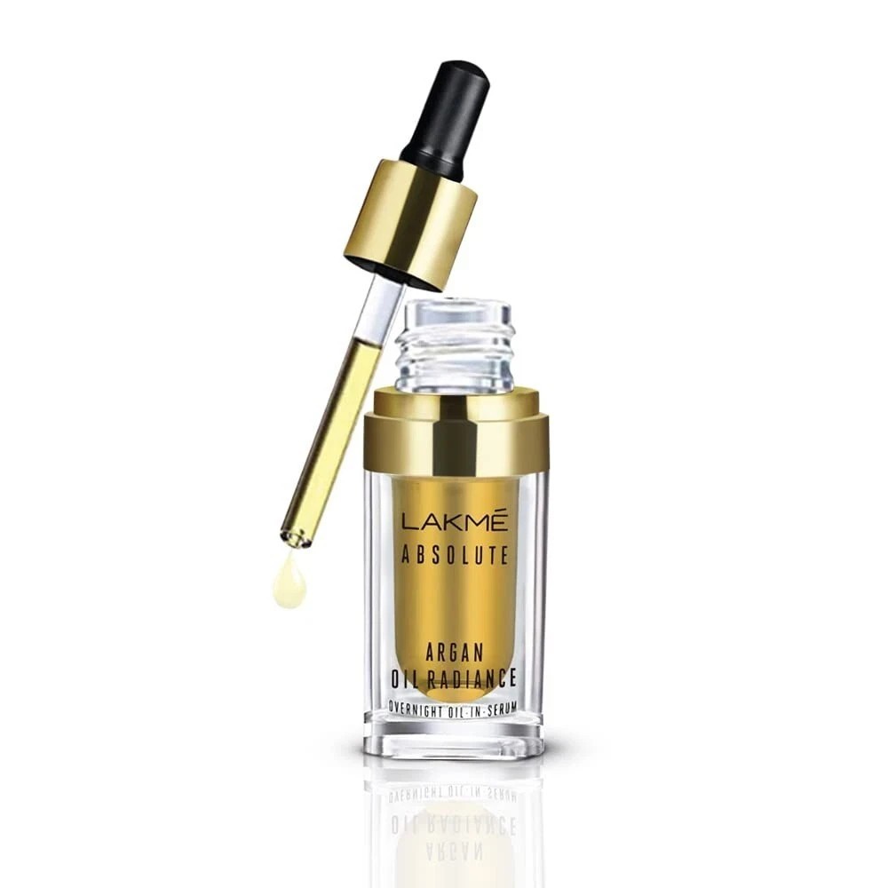 Lakme Absolute Argan Oil Radiance Face Overnight Oil in Serum 15ml,