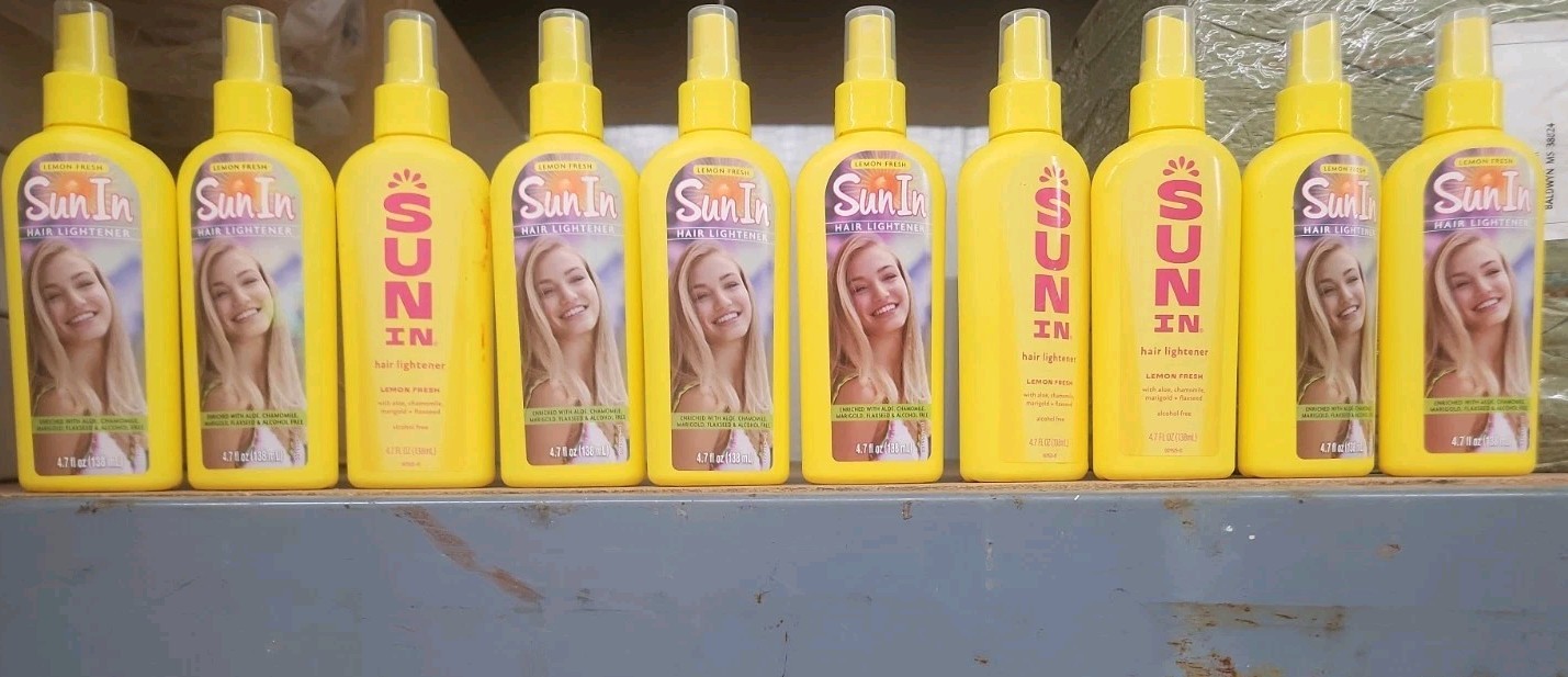 10 Pack Sun-In Hair Lightener, Lemon Fresh 4.7oz Clean Cruelty Free Wholesale