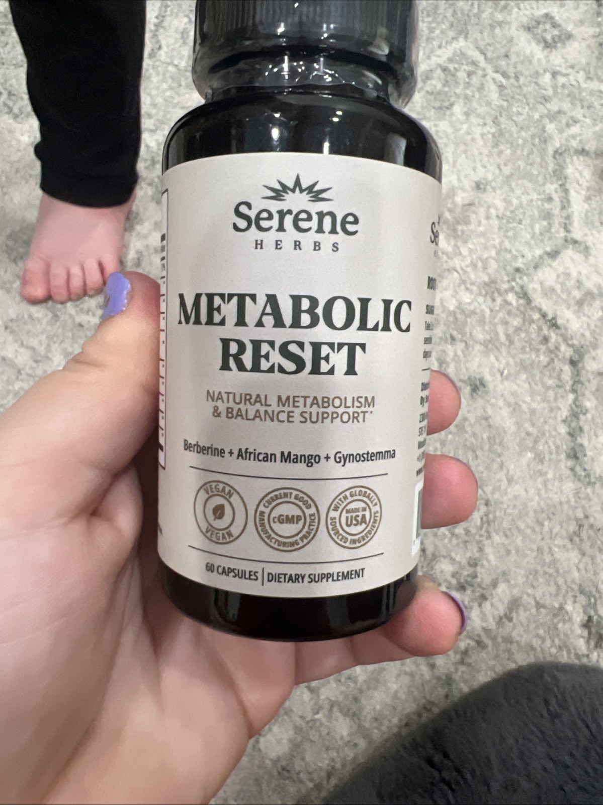 Serene Herbs Metabolic Reset African Mango Capsules for Energy and Digestive