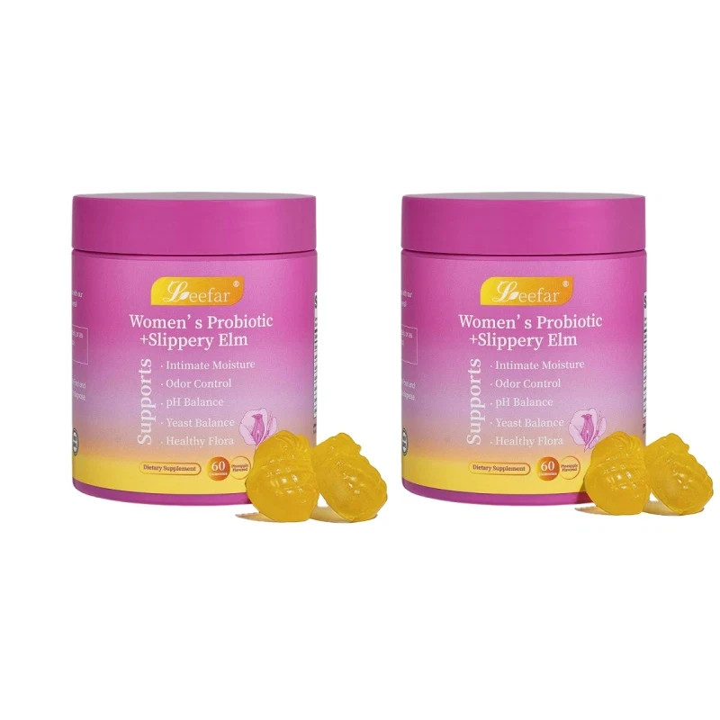 Women’s Probiotic Slippery Elm Pineapple 60 gummies pH Balance Gut Health