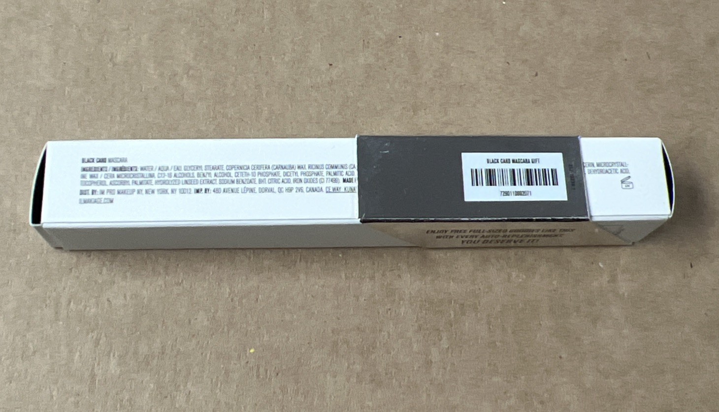 IL Makiage Mascara Lift Curl Lengthen Black Card Full Size 9.5 ml/0.32fl oz NIB