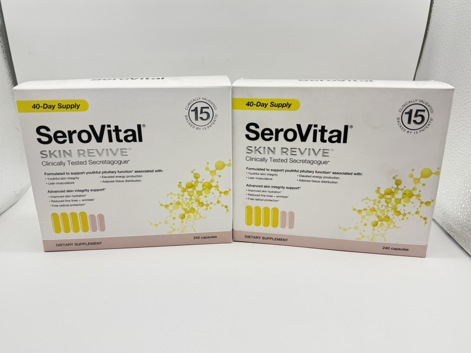 SeroVital Skin Revive 240 Capsules Anti-Aging Dietary Supplement – 2 Pack