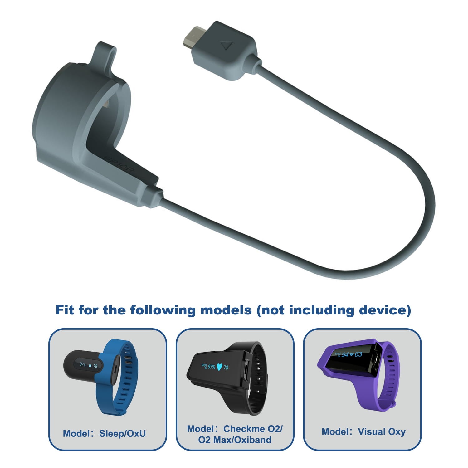 Wellue Adult Ring SpO2 Sensor SpO2 Probe Compatible with SleepU O2 Max Oxiband