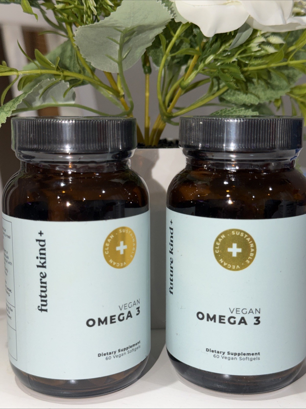 future kind + Vegan Omega 3 -60 Softgels Exp:11/26 (2pack 💚New