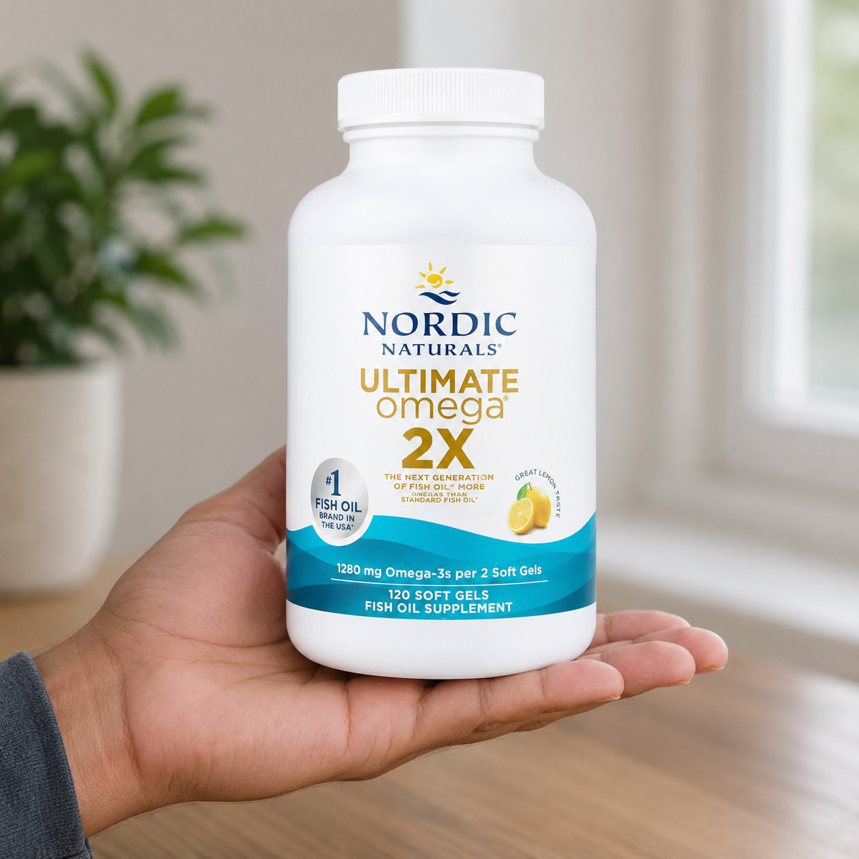Nordic Naturals Omega 2x Fish Oil Supplement Immune Support 120 Softgels