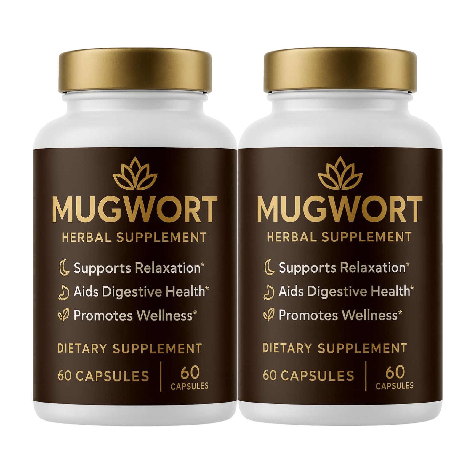 Mugwort Capsules – Herbal Digestive Support, Relaxation & Wellness Aid 120ct