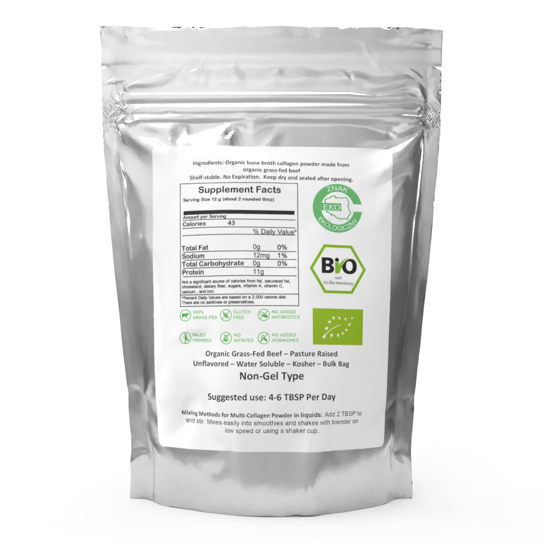 Bone Broth Powder – Pure Protein Organics – Grass-fed (300g)