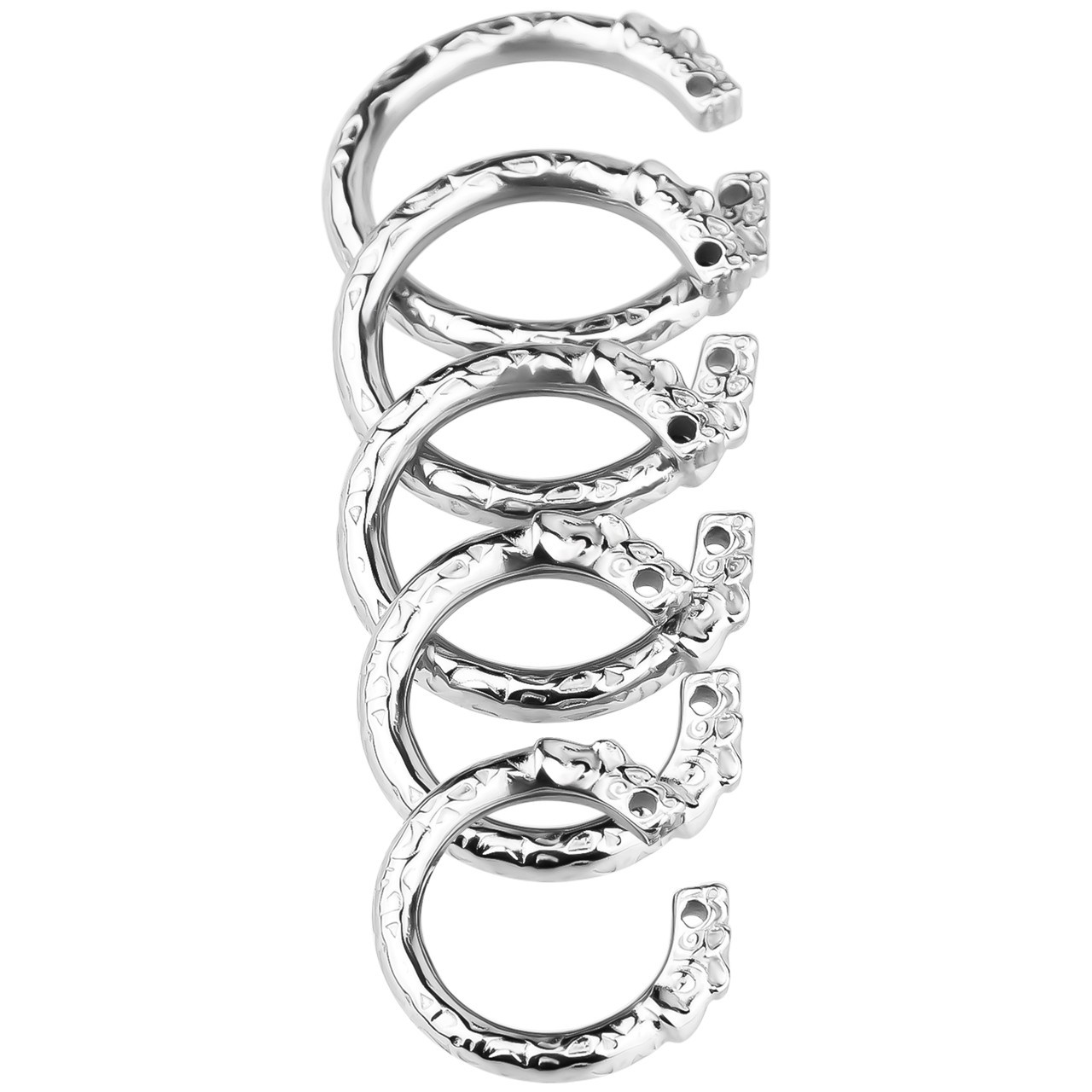 Stainless Steel Metal Silver Penis Enhancer Ring Private Training Ring For Men