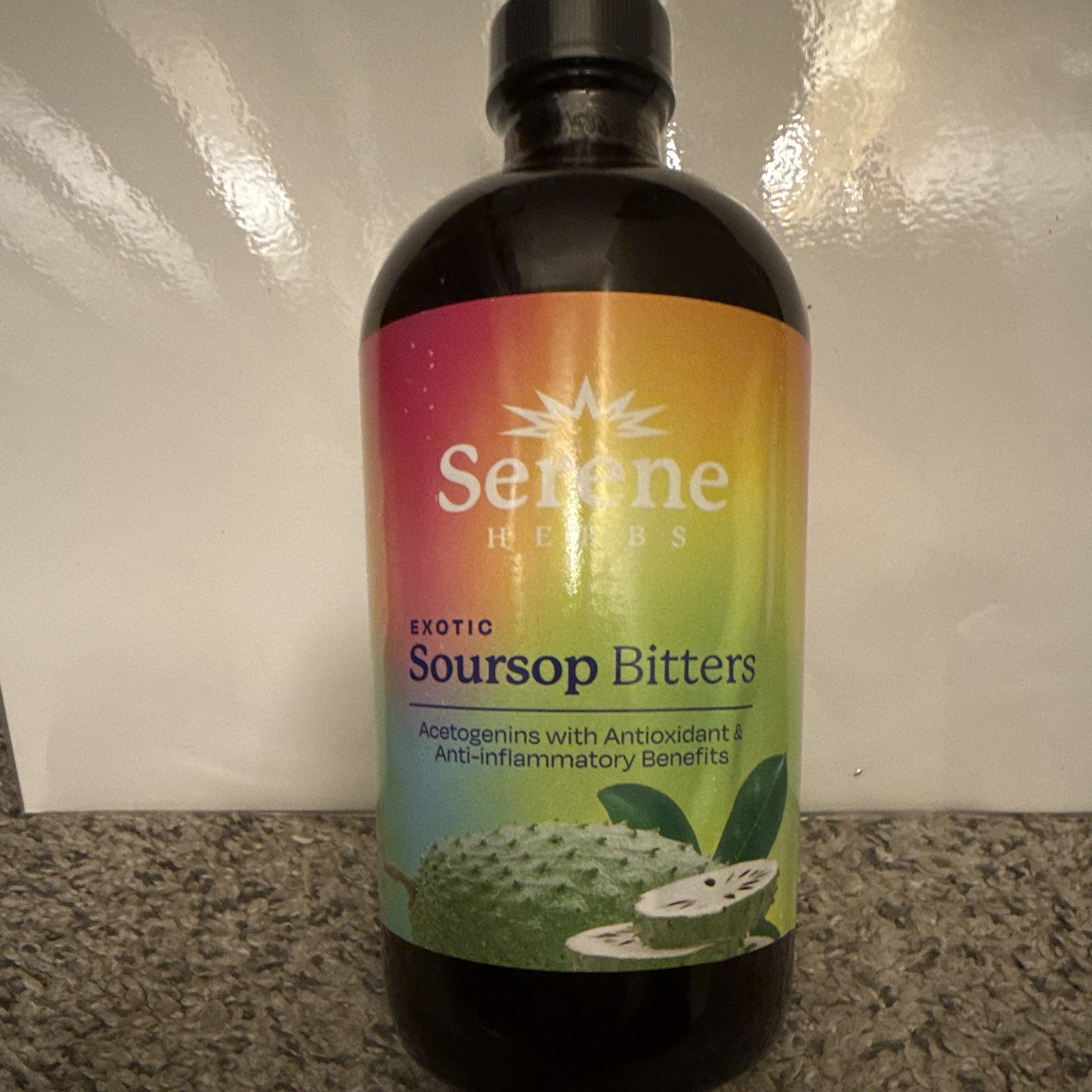 Serene Herbs Organic Soursop & Turmeric Bitters Liquid 16 fl oz