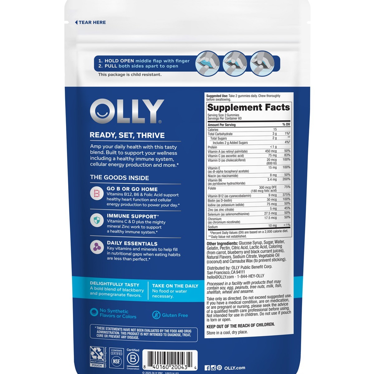 OLLY Men’s Multivitamins Gummies – 120ct: Gummy, Health and Beauty, 120 Count