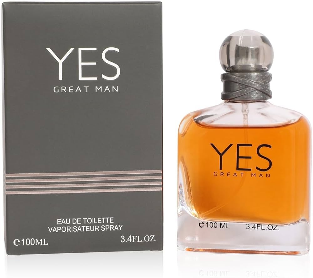 Yes Great Man Cologne For Men 3.4 fl. oz. EDT By EBC Fragrances Spray Bottle
