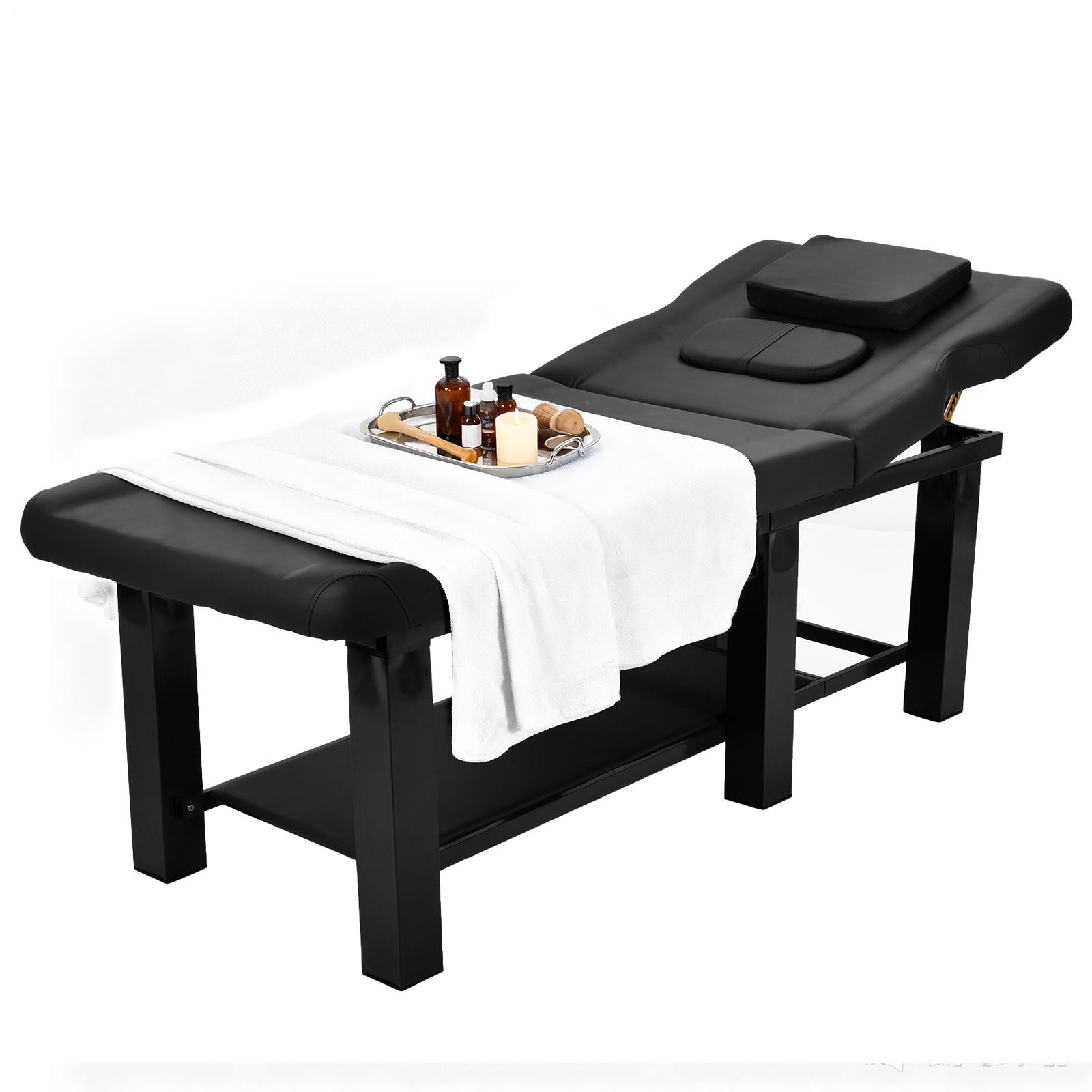 Pro Massage Treatment Table Facial Bed Adjust Backrest Open-Chest Salon Beauty