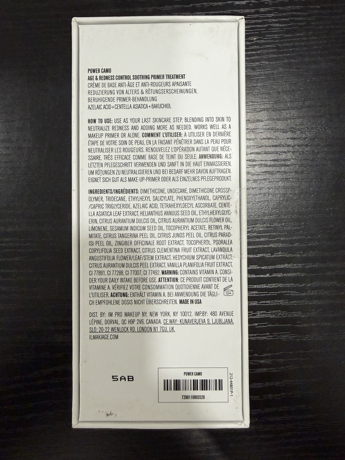 IL Makiage Power Camo – Age & Redness Control Soothing Primer Treatment 25ML