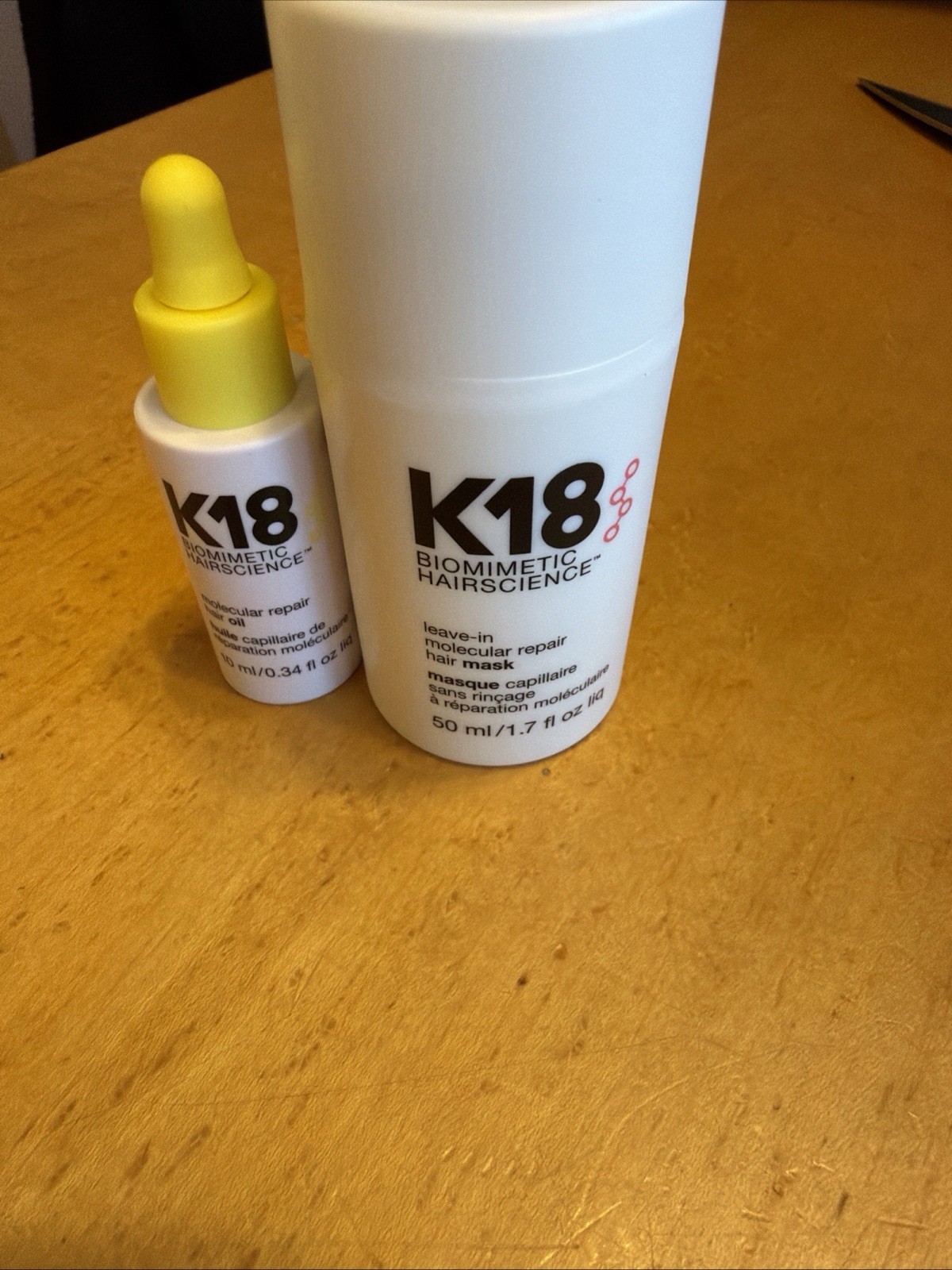 K18 Hair Mask 1.7 fl oz Plus Mini .34 oz Repair OilTreatment
