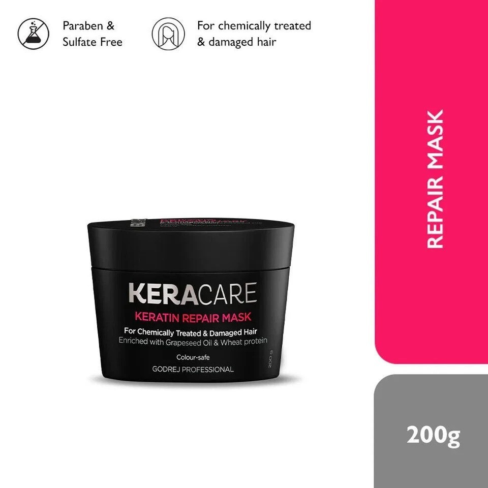 Godrej Professional Keracare Keratin Repair Mask, 200 gm + FREE SHIPPING