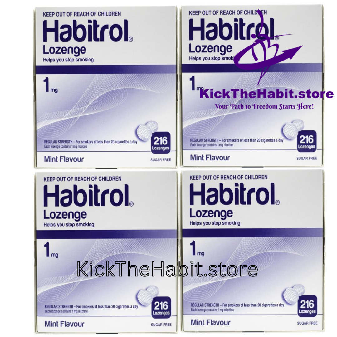Habitrol Lozenge 1mg Mint 864 Pieces 4 Boxes Sugar Free – Nicotine Quit Smoking