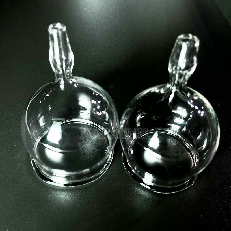 2PCS 6cm Glass Cupping Cups Reusable Massage Cups For Vacuum Therapy SPA Machine