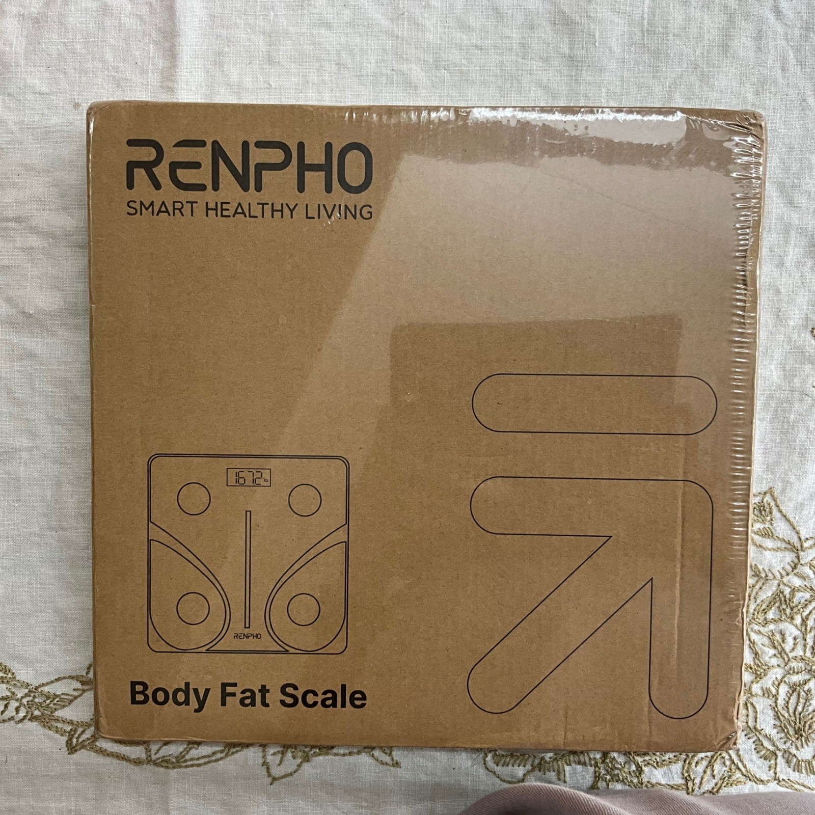 RENPHO Smart Bluetooth Body Fat Scale ES-24M Digital Bathroom Scale 400lb Black
