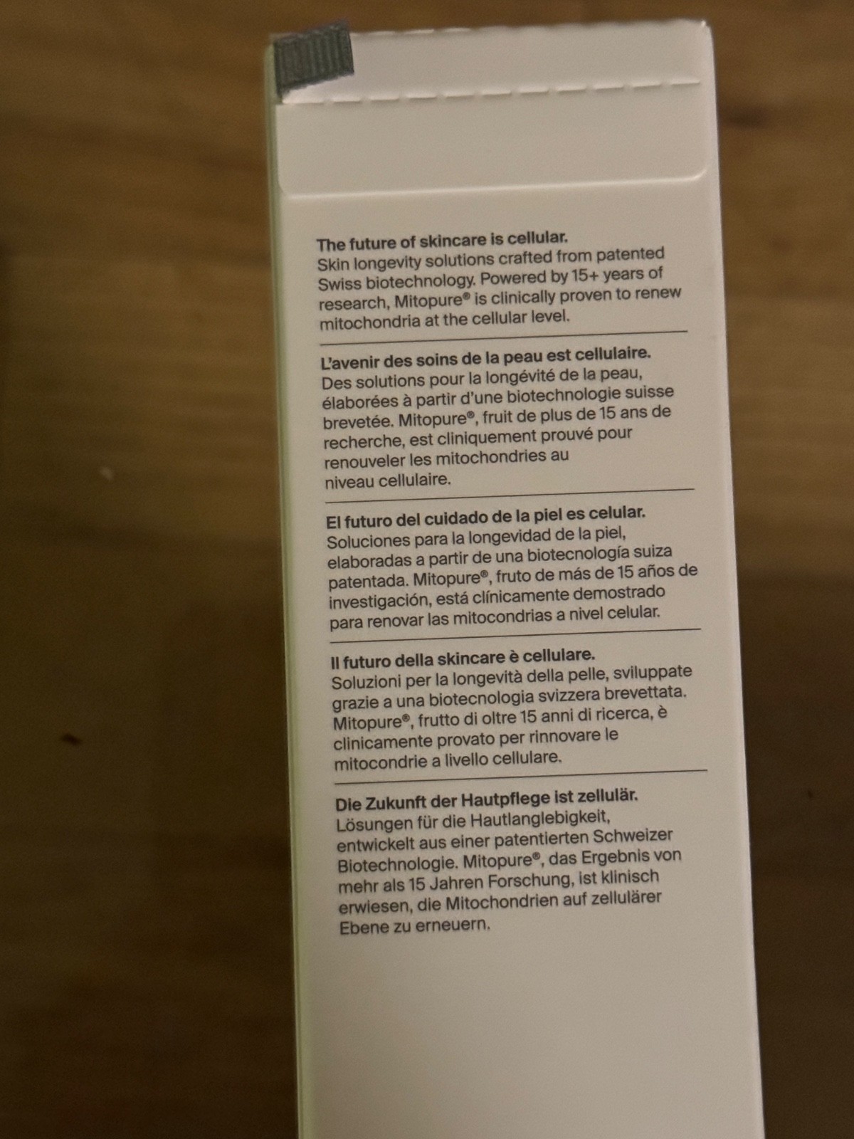 Timeline Mito-Biotic Resurfacing Exfoliator 3.38oz NEW in Unopened, Sealed Box