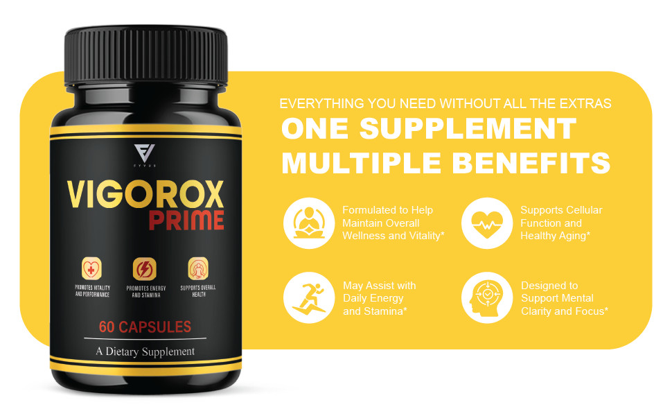 (3 Pack) Vigorox Prime Max Performance Supplement, VigoroxPrime (180 Capsules)