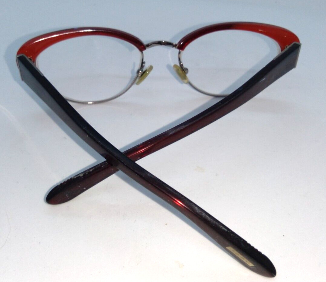 MARIUS MOREL 1880 EYEGLASS FRAMES 2033M FRANCE BURGUNDY/RED 51-18-135
