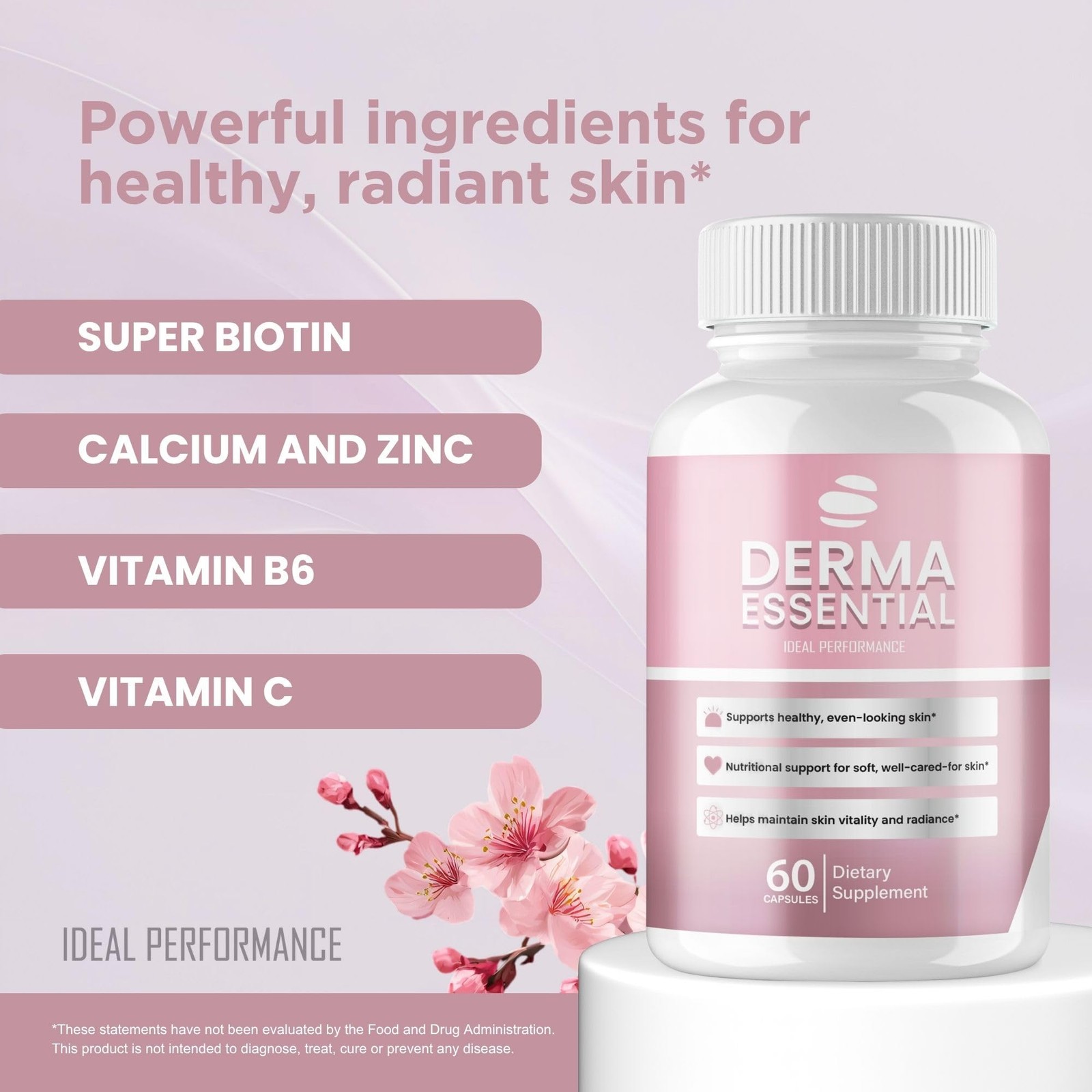 Derma Essential General Wellness Supplement – 300 Capsules (5 Pack)