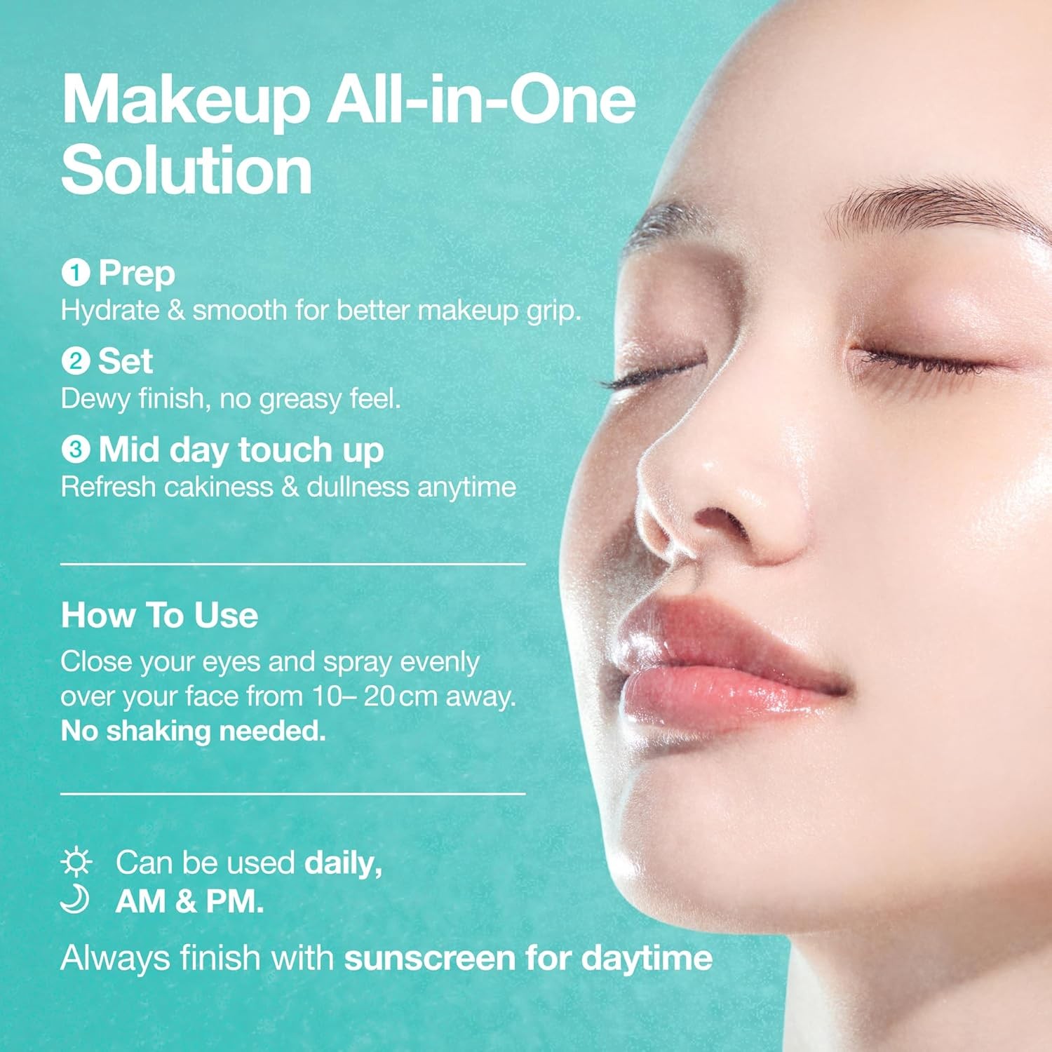 Anua PDRN Collagen Glow Facial Serum Spray, Hydrating Face Mist, Hyaluronic
