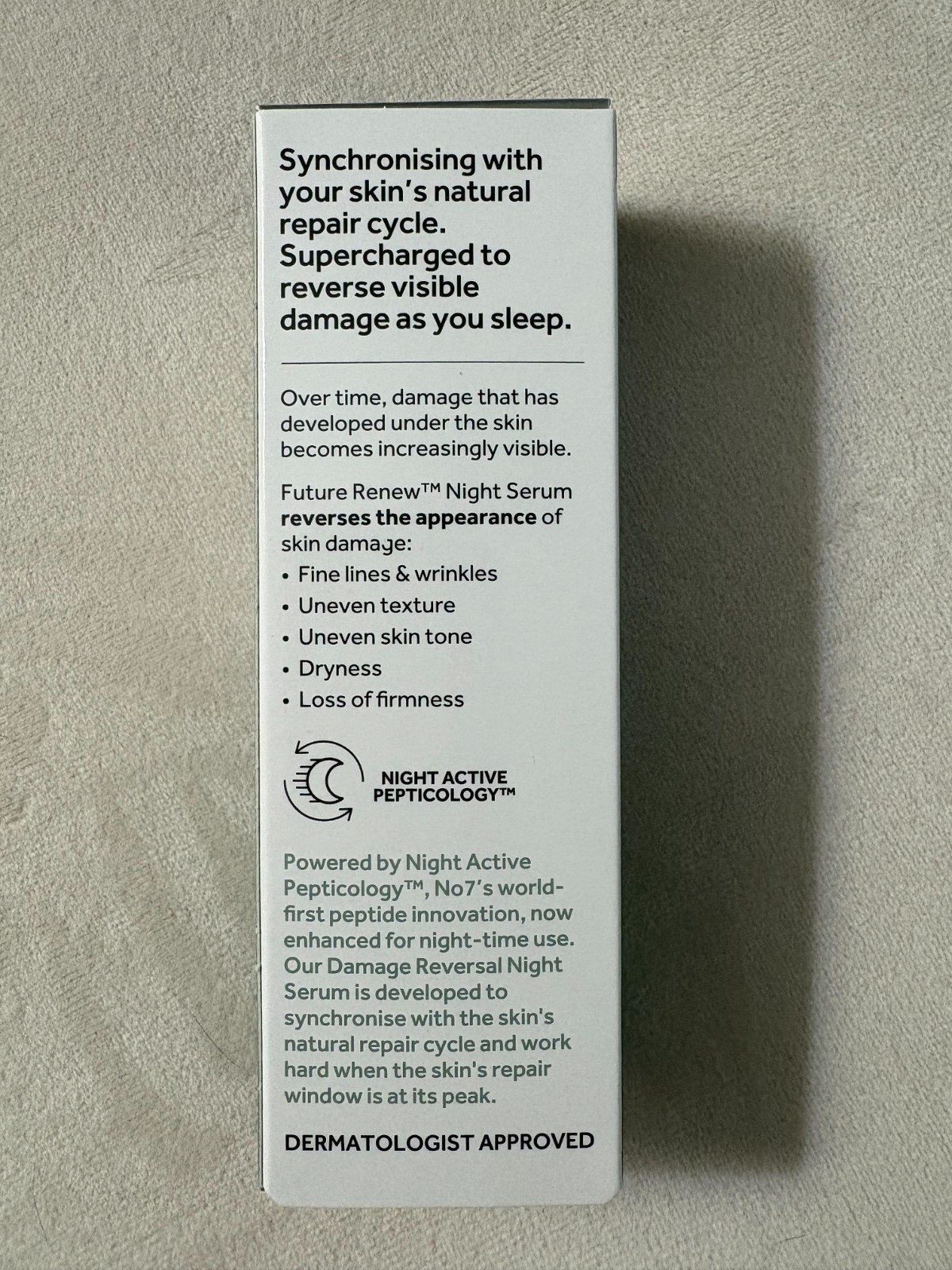 No7 Future Renew Damage Reversal Anti Aging Facial Night Serum 25mL NEW