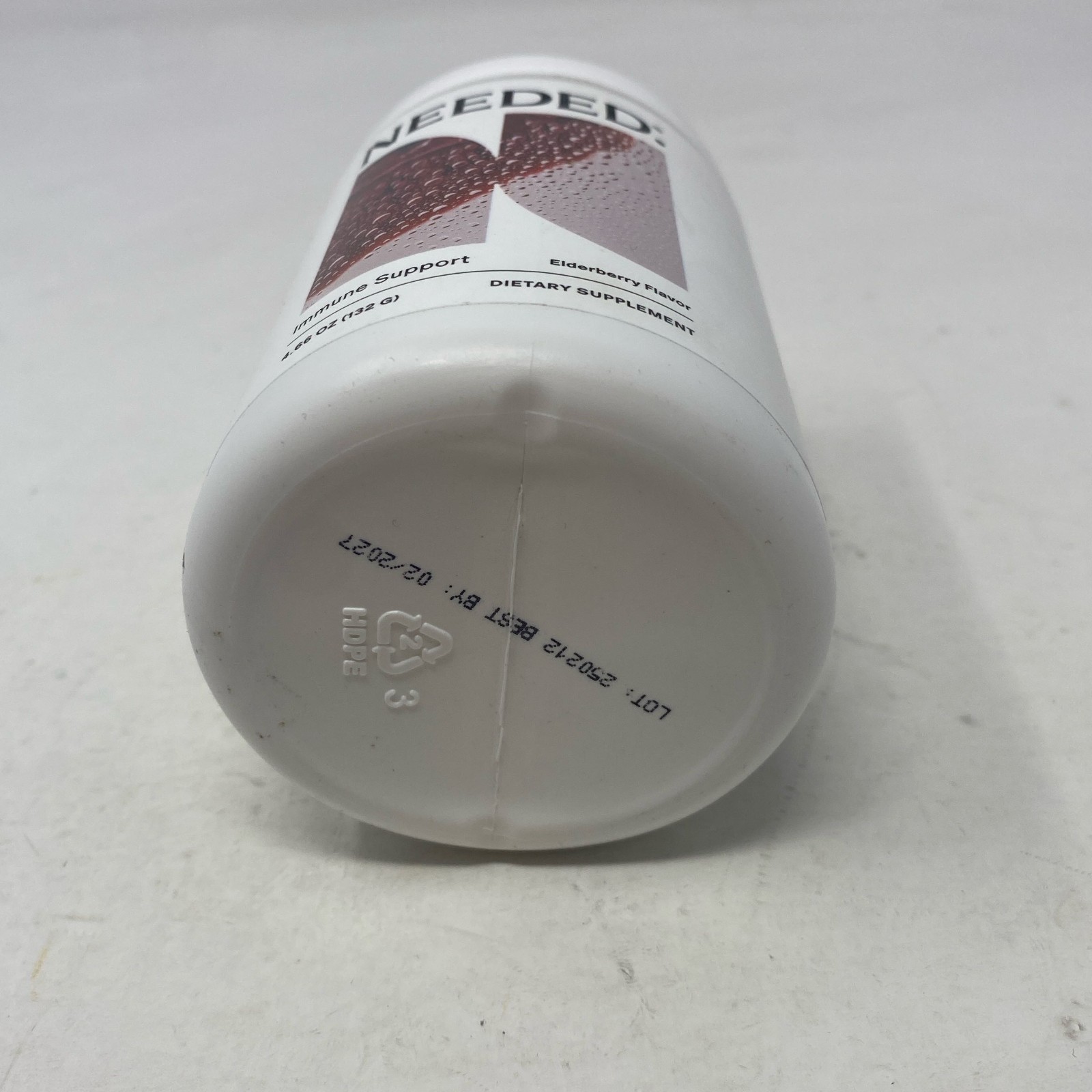 Needed Immune Support Powder, Elderberry Flavor, 4.66oz