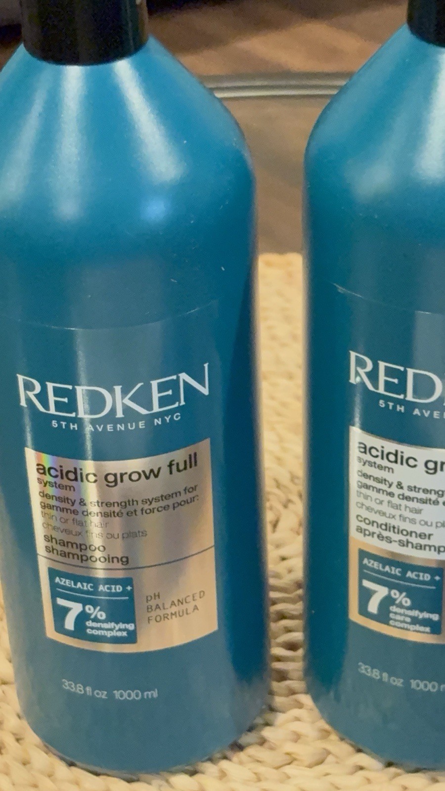 Redken Acidic Grow Full Shampoo and Conditioner Jumbo 33.8 fl oz