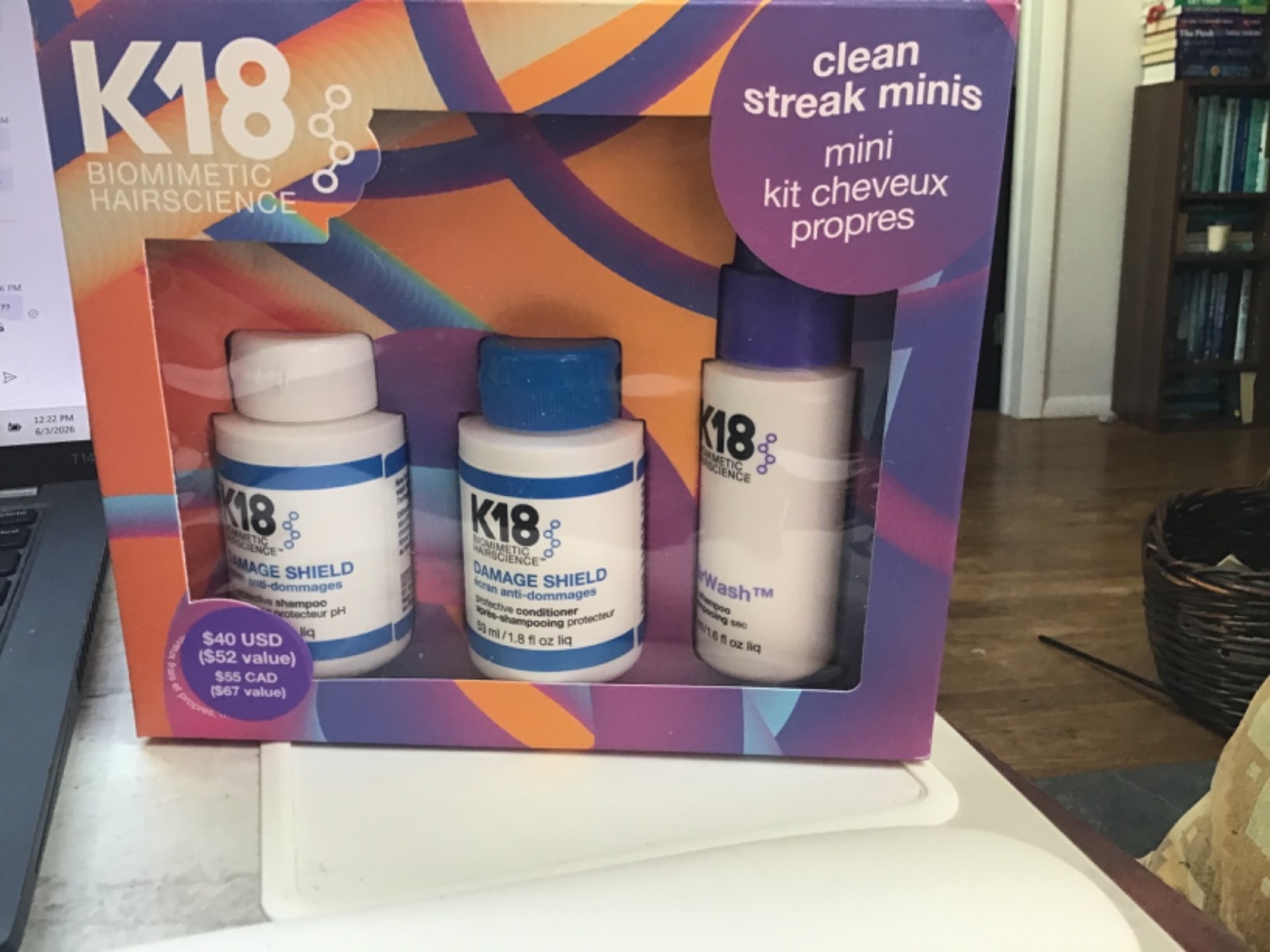 NIB Luxury K18 Biomimetic HairScience Clean Streak Minis Set!