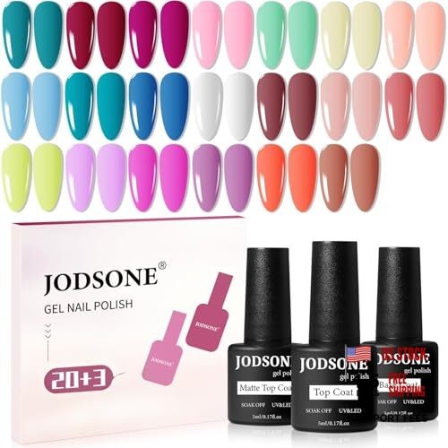 23 PCS Gel Polish Kit Colorful Fashion Classic Nail Gel Set 3 Bottles of B26