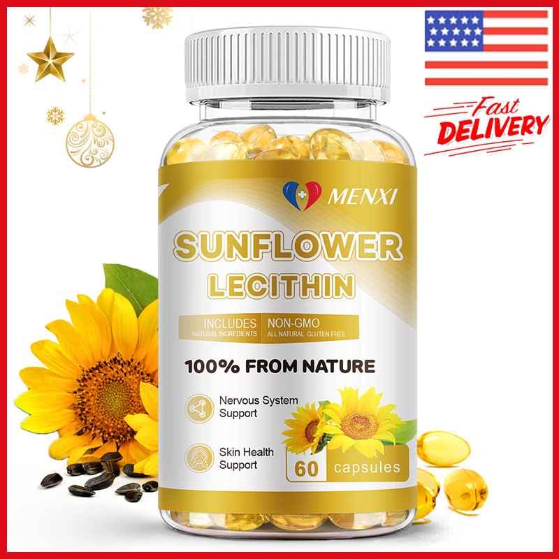 Sunflower Lecithin 1200mg with 360mg Phosphatidyl Cholin Prostate Support Health