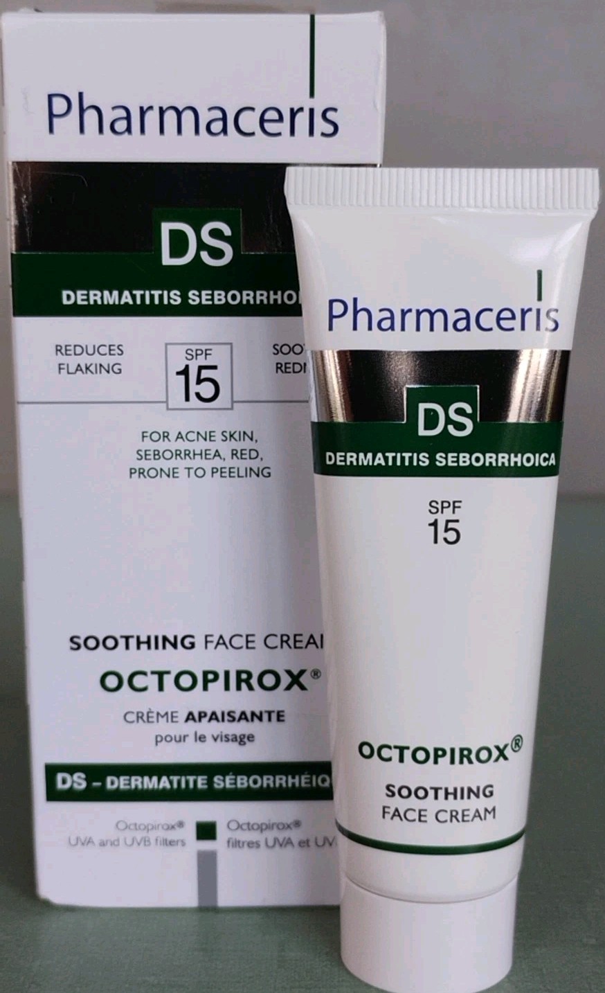 Pharmaceris DS Octopirox Skin Cream SPF15 30ml Exp 05/2027 Damaged Box
