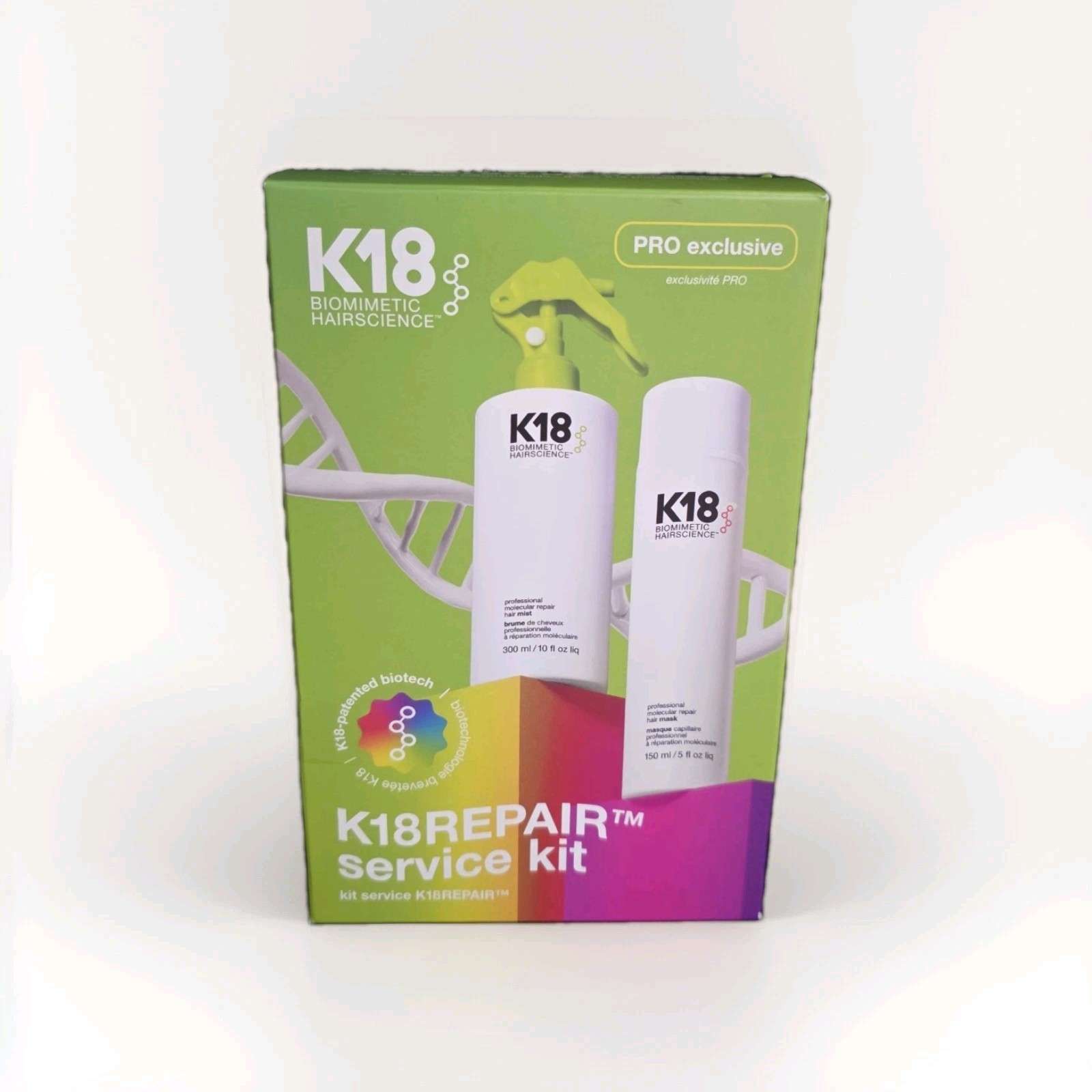 K18 Biommetic Hairscience Salon Service Essentials Kit New In Box