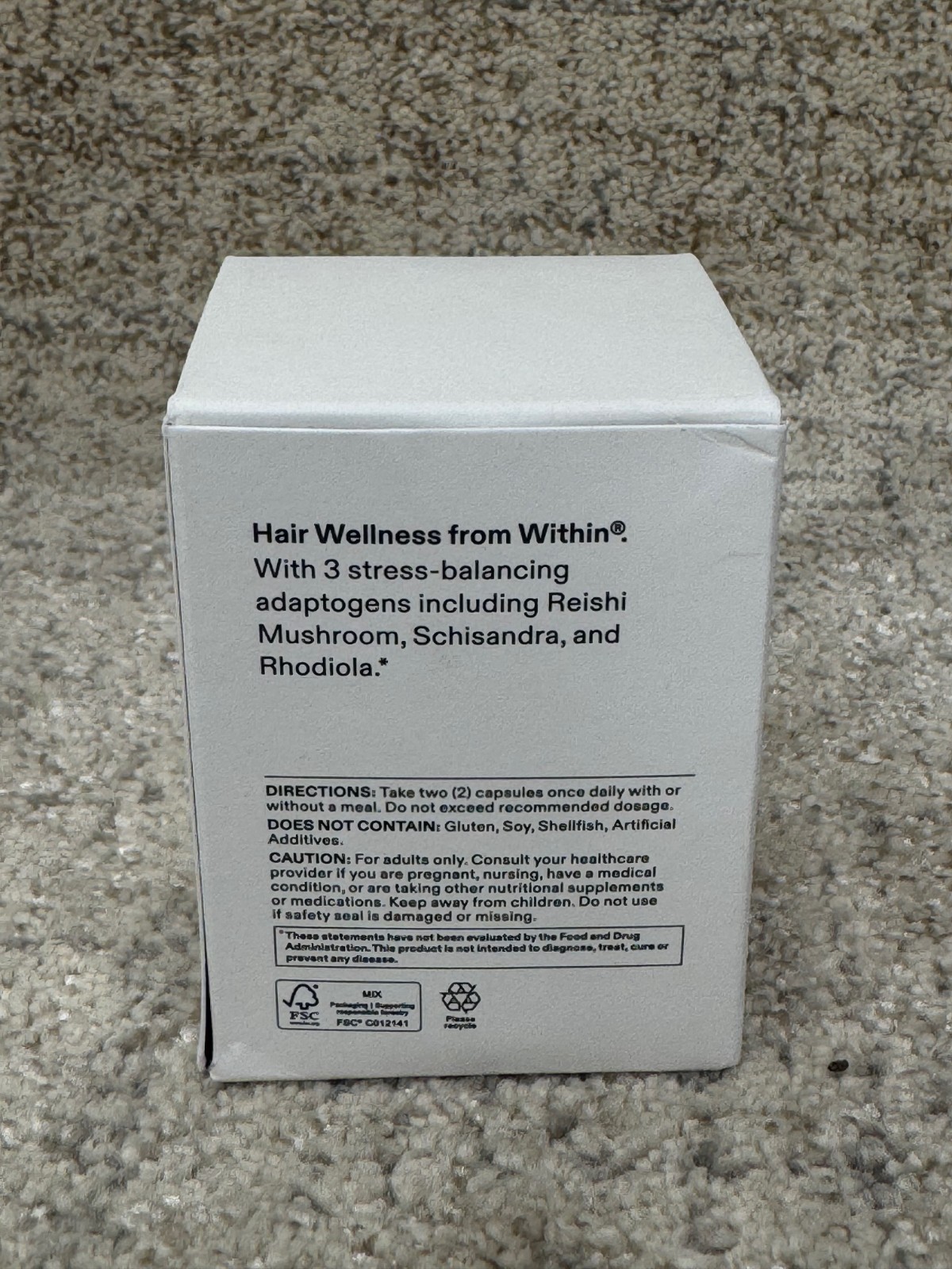 Nutrafol Stress Adaptogen Hair Wellness Booster Supplement 60 Capsules Sealed