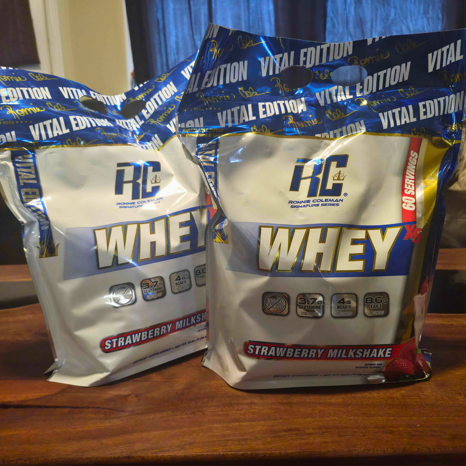 2 Pack, 5lb EACH Whey Protein NEW Strawberry Milkshake SEALED – (10lbs Total)