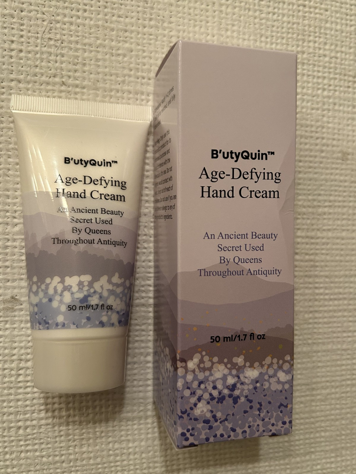 Age-Defying Hand Cream – by B’utyQuin; 1.7 oz – 50 ml; Made in Negev, Israel