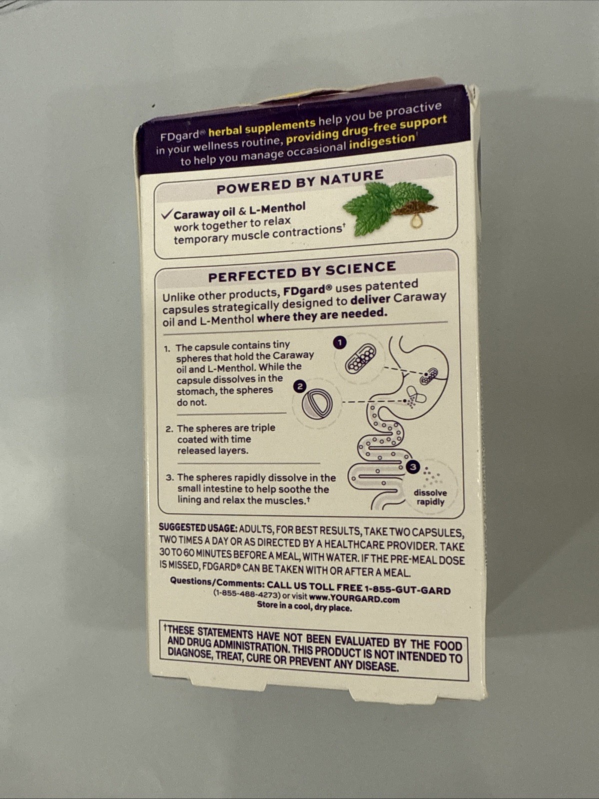 FDgard Dietary Management Functional Dyspepsia 36 capsules Exp 03/2027