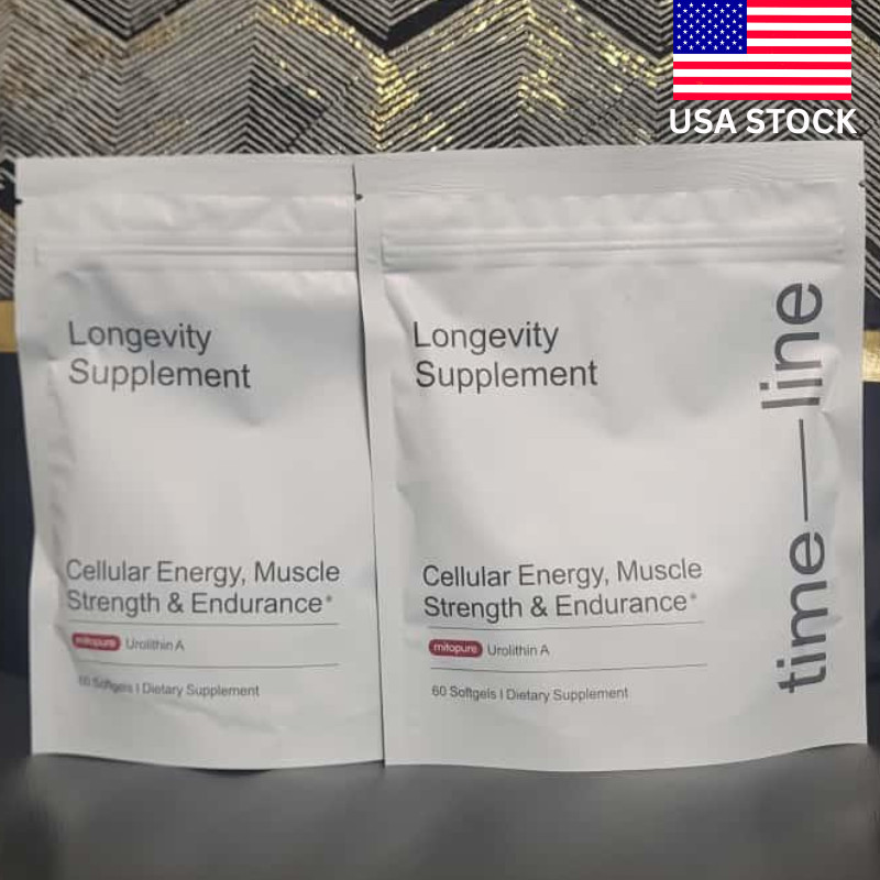 Time-Line Longevity Supplement Mitopure Urolithin A 60 Softgaels -2 Pack – 07/27