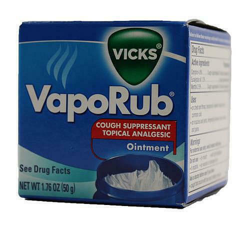 Vicks VapoRub Cough Suppressant Topical Analgesic Ointment 1.76 OZ