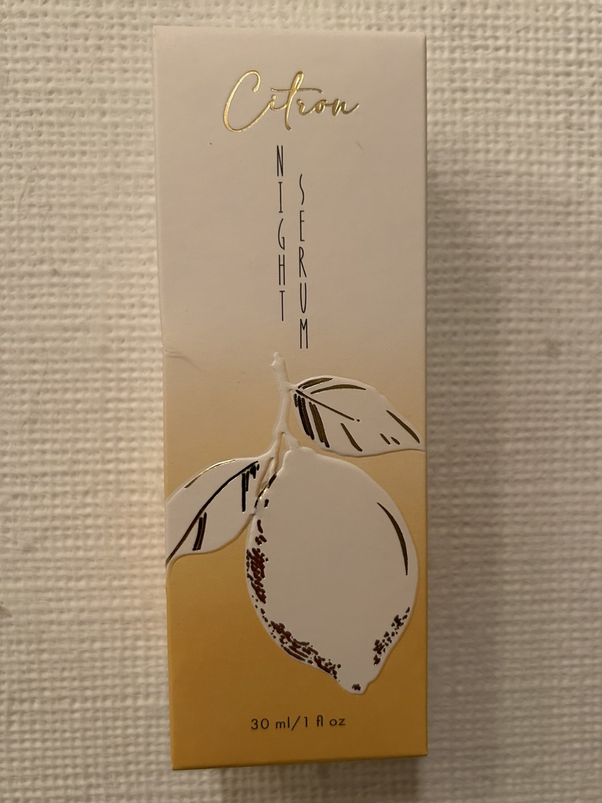 Citron Night Serum; 30ml; all-natural face serum; Produced by Alma’ soap Israel