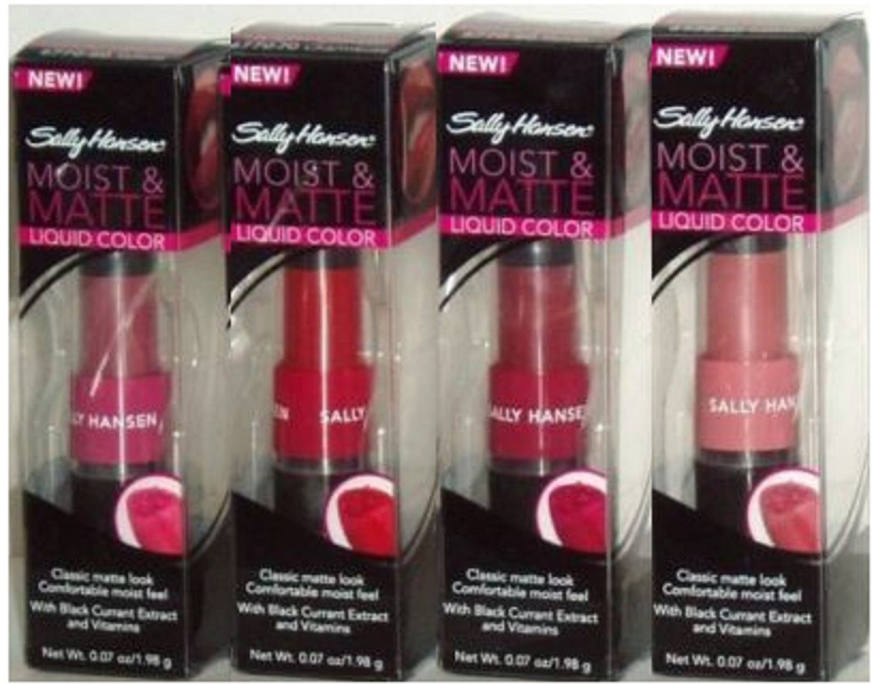 2 SALLY HANSEN MATTE & MOIST LIPCOLOR BUYER’S CHOICE FREE SHIPPING USA RARE HTF