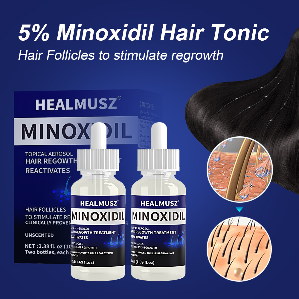 Minoxidil 5% Extra Strength for Men&Women Hair Regrowth Solution 6 Month Supply