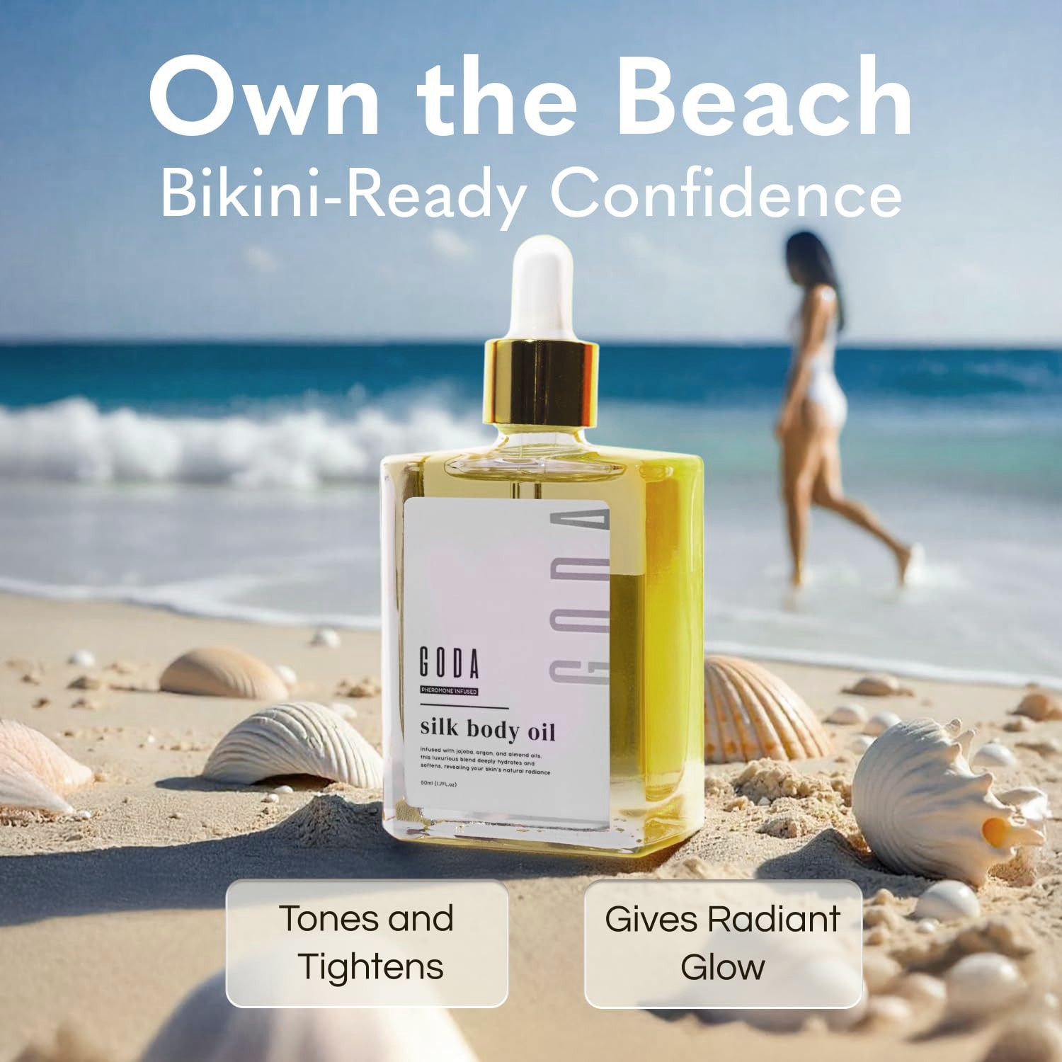 GODA Silk Body Oil Women-Firming Anti Aging Skin Moisturizing,Bath & Shower Oil
