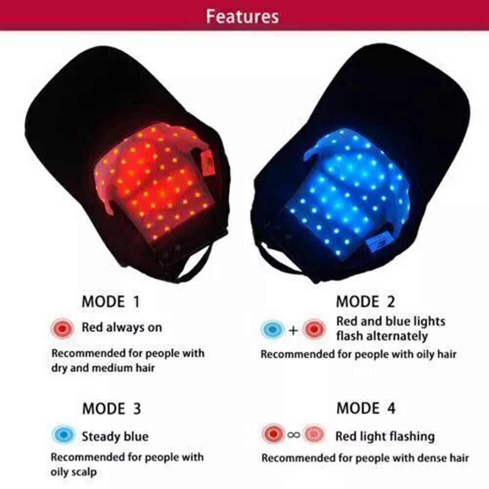 US 650nm Red LED Light Therapy Hat Hair Loss Treatment Cap Hair Growth Regrowth