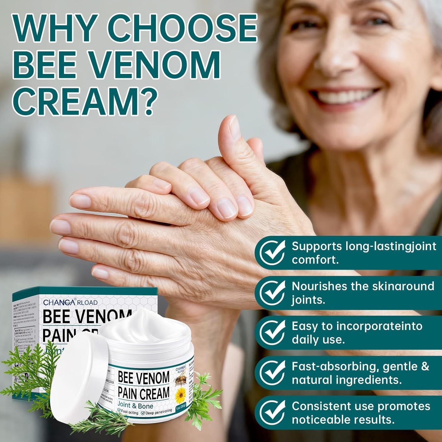 New Zealand Bee Venom Joint Cream for Arthritis Relief, 2 PCS